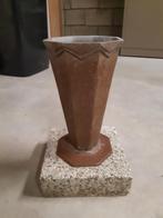 Vase alu, socle en pierre, Jardin & Terrasse, Enlèvement, Utilisé, Pierre, Jardin