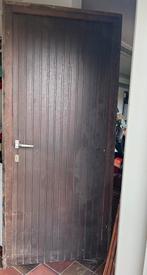 Buitendeur merantie, Doe-het-zelf en Bouw, Ophalen, Gebruikt, 80 tot 100 cm, Buitendeur