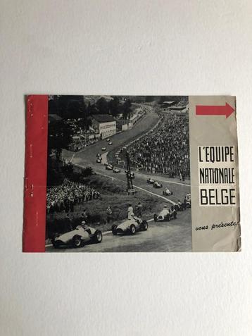 dépliant Equipe Nationale Belge années 1950 ferrari jaguar, Enlèvement ou Envoi, Utilisé, ForTwo