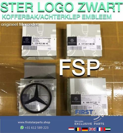 STER Kofferbak LOGO achterklep EMBLEEM zwart W176 W117 W205, Auto-onderdelen, Carrosserie, Mercedes-Benz, Gebruikt, Ophalen of Verzenden