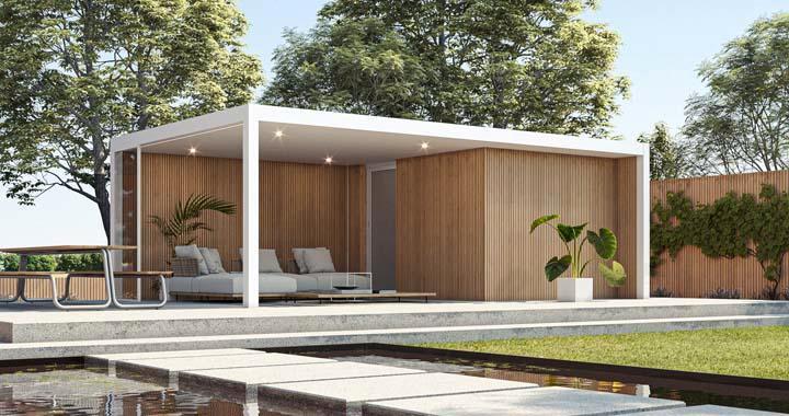 Strak tuinhuis MALUWI -Aluminium in diverse standaard maten, Hobby en Vrije tijd, Overige Hobby en Vrije tijd, Nieuw, Verzenden