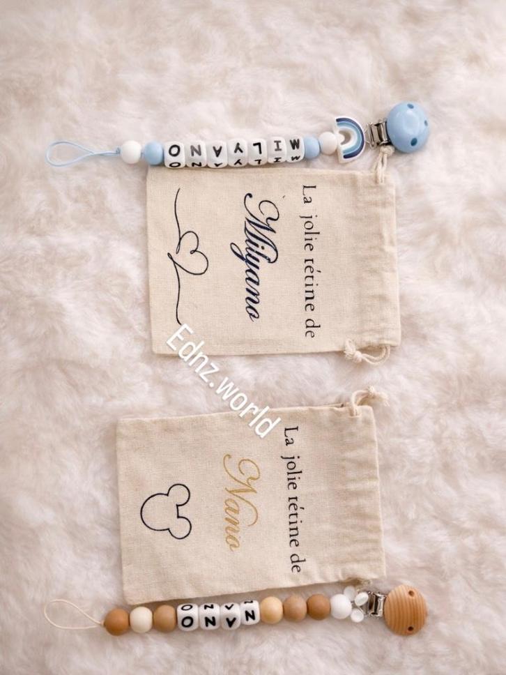 Attache tétine, Enfants & Bébés, Cadeaux d'accouchement & Assiettes de naissance, Neuf, Cadeau d'accouchement, Enlèvement ou Envoi