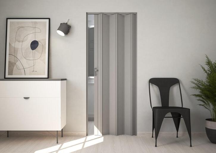 KOOPJE! Fortesrl Luciana vouwdeur zonder glas grijs 88.5x214, Huis en Inrichting, Complete eetkamers, Nieuw, Ophalen of Verzenden