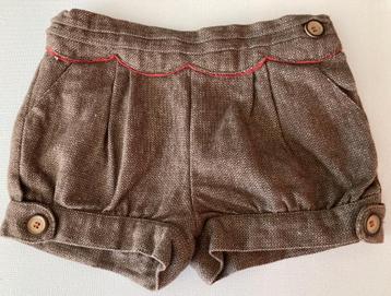 Short (pantalon pouf) marron Zara Baby-9/12 mois