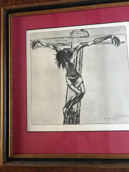 tekening Albert Servaes  3, Antiek en Kunst, Curiosa en Brocante, Ophalen of Verzenden