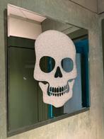Spiegel skull, Huis en Inrichting, Ophalen, Minder dan 50 cm, Vierkant, Nieuw