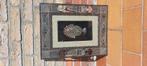 Houten masker achter glas, Antiek en Kunst, Ophalen