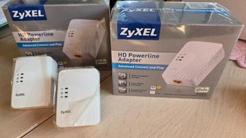Powerline ethernet adapters sets ZyXEL (tot 1000 Mbit/s) beschikbaar voor biedingen