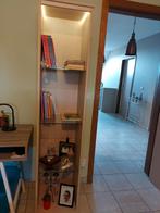 Tvkast met 2 kolom kasten plus verlichting en 6 glazen legbo, Ophalen