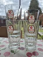 4 bierglazen: Belle Vue Gueuze, Ophalen of Verzenden, Gebruikt, Bierglas