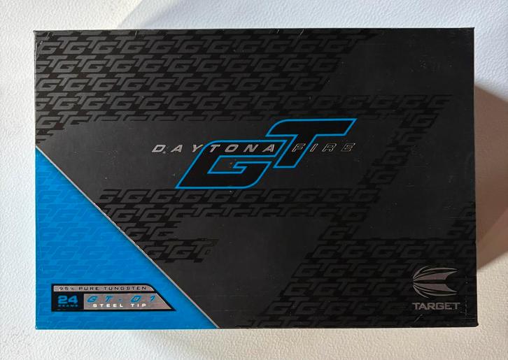 Target Daytona Fire GT-01 pijlen 24gram, Sport en Fitness, Darts, Zo goed als nieuw, Pijlen, Ophalen