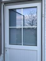 Stijvol plissé gordijn Gandekor blauw-wit, 75 à 150 cm, Enlèvement ou Envoi, Autres matériaux, Moins de 75 cm