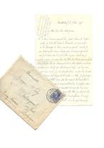 Lettre manuscrite d'un prisonnier belge, Altenburg, 1917, Collections, Enlèvement ou Envoi, Armée de terre, Autres types