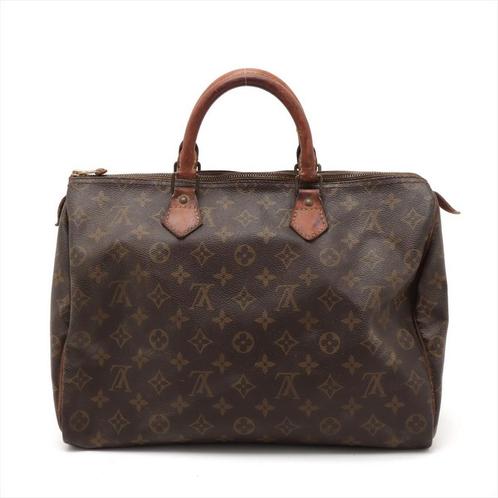 Louis Vuitton Speedy 35, Handtassen en Accessoires, Tassen | Damestassen, Gebruikt, Handtas, Bruin, Ophalen of Verzenden