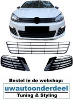 Hoogglans Zwart Grill Set Geschikt Voor Golf 6 R20, Verzenden