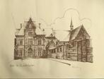 Aalst St. Elisabeth Hospitaal: Tekening van F. Wauters 1984., Antiek en Kunst, Ophalen of Verzenden