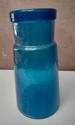 Glazen vaas Sia - mond geblazen - 30 cm, Huis en Inrichting, Woonaccessoires | Vazen, Ophalen, Blauw, Minder dan 50 cm, Glas