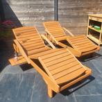 2 nieuwe ligstoelen in hardhout met bijhorende kussens, Ophalen of Verzenden, Nieuw