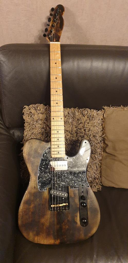 Harley Benton tele met P90, Muziek en Instrumenten, Snaarinstrumenten | Gitaren | Elektrisch, Zo goed als nieuw, Solid body, Overige merken