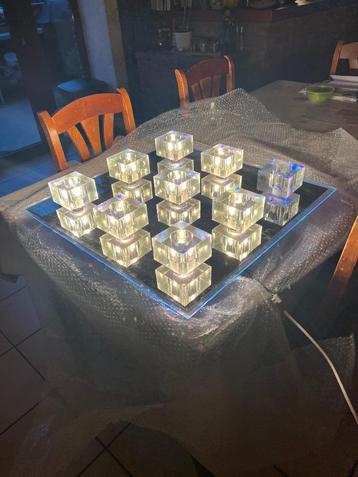 Plafonnier design carré 9 lampes led beschikbaar voor biedingen