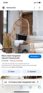 Hangstoel Mace rotan, Enlèvement, Comme neuf