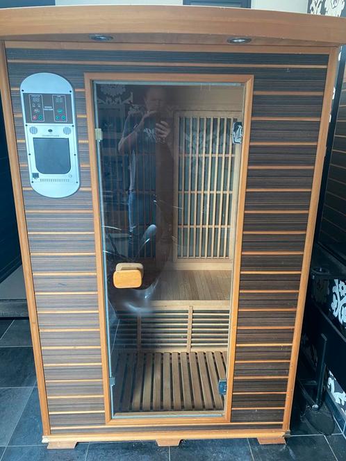 Infraroodcabine 2-persoons, Sport en Fitness, Sauna, Gebruikt, Complete sauna, Infrarood, Ophalen