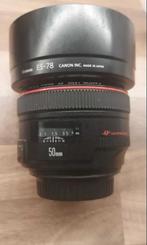 Canon EF 50mm 1:1.2 lens objectief f/1.2L USM, Audio, Tv en Foto, Ophalen of Verzenden, Zo goed als nieuw, Standaardlens
