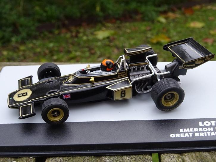 1972 F1 Lotus 72D -  E. Fittipaldi (BRA), Hobby en Vrije tijd, Modelauto's | 1:43, Nieuw, Auto, Ophalen of Verzenden