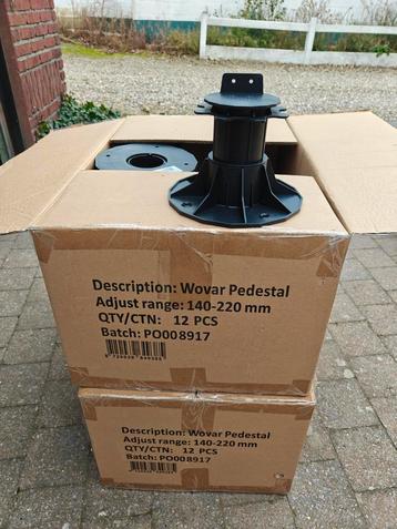 Wovar verstelbare tegeldragers 140–220 mm – nieuwe dozen (12 beschikbaar voor biedingen