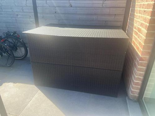 Tuinbox 150x100x100cm rattan bruin, Tuin en Terras, Tuinmeubel-accessoires, Zo goed als nieuw, Ophalen