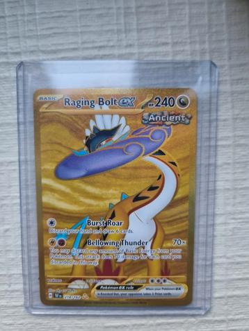 Raging Bolt ex Gold Temporal Forces, Enlèvement ou Envoi, Comme neuf, Cartes en vrac, Foil