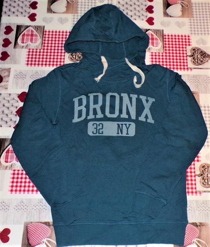 S small hoodie trui met kap groen Quarterback, Kleding | Heren, Truien en Vesten, Gedragen, Maat 46 (S) of kleiner, Groen, Ophalen of Verzenden
