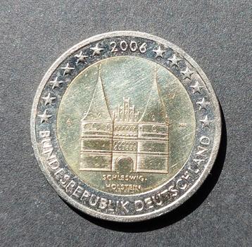 Duitsland 2 euro 2006 Schleswig-Holstein:, Ophalen of Verzenden, Duitsland, 2 euro, Losse munt