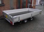 Nieuwe dubbelas plateau aanhangwagen, 2,7 x 1,61m, Aalst, Auto diversen, Aanhangers en Bagagewagens, Ophalen, Nieuw