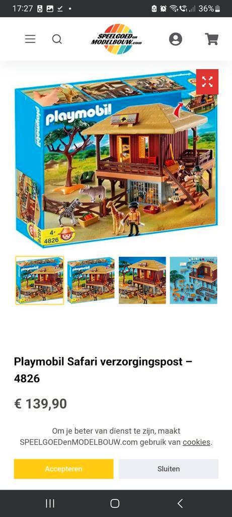 Playmobil safari verzorgingspost en dierentransport, Kinderen en Baby's, Speelgoed | Playmobil, Ophalen of Verzenden