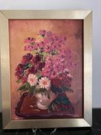 Prachtig schilderij van een bos bloemen in een vaas, Antiek en Kunst, Kunst | Schilderijen | Klassiek, Ophalen of Verzenden