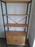 Wandrekje zwart metaal - eik, Enlèvement, Neuf