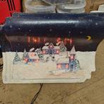 Dakpan met kerstdorp en verlichting, Diversen, Ophalen of Verzenden, Zo goed als nieuw