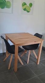 Houten tafeltje + 2 stoelen, Gebruikt, Ophalen