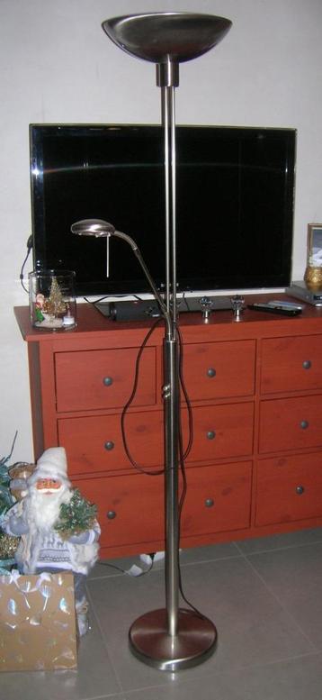 Staanlamp met uplighter en leeslamp, Enlèvement, Métal
