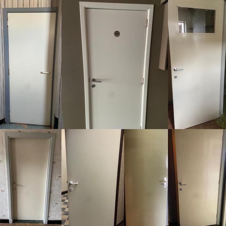 Binnendeuren inclusief hang en sluitwerk, Doe-het-zelf en Bouw, Deuren en Vliegenramen, Zo goed als nieuw, Ophalen