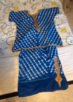Afrikaans Nigeriaans setje met rok en bloes. Batik katoen, Ophalen, Zo goed als nieuw