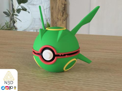 Zelfgemaakte 3d Print Pokéball, Hobby en Vrije tijd, Verzamelkaartspellen | Pokémon, Nieuw, Overige typen, Ophalen of Verzenden