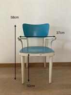 Vintage kinderstoeltje, Huis en Inrichting, Stoelen, Ophalen, Gebruikt, Blauw, Vintage