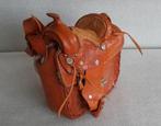 Mooie vintage leren zadel handtas voor paardenliefhebber, Ophalen of Verzenden, Gebruikt, Bruin, Handtas