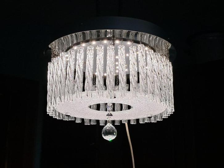 Globo lighting plafonnier LED, Huis en Inrichting, Lampen | Plafondlampen, Zo goed als nieuw, Glas, Metaal, Ophalen of Verzenden