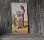 Frans schilderij op plaat "Watermeisje", Ophalen of Verzenden