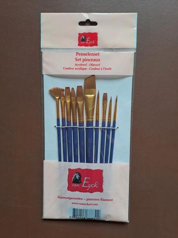 Van Eyck Penselenset voor Acrylverf en Olieverf, Enlèvement, Neuf, Peinture acrylique