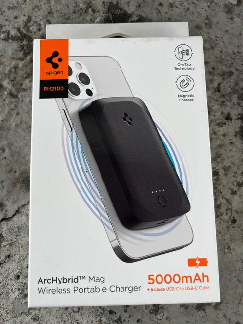 ️ Spigen PH2100 MagSafe Power Bank – Neuf / Comme neuf, Telecommunicatie, Mobiele telefoons | Telefoon-opladers, Zo goed als nieuw