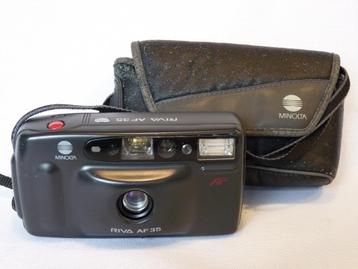 Retro Minolta Riva AF35, Point and Shoot, tasje disponible aux enchères